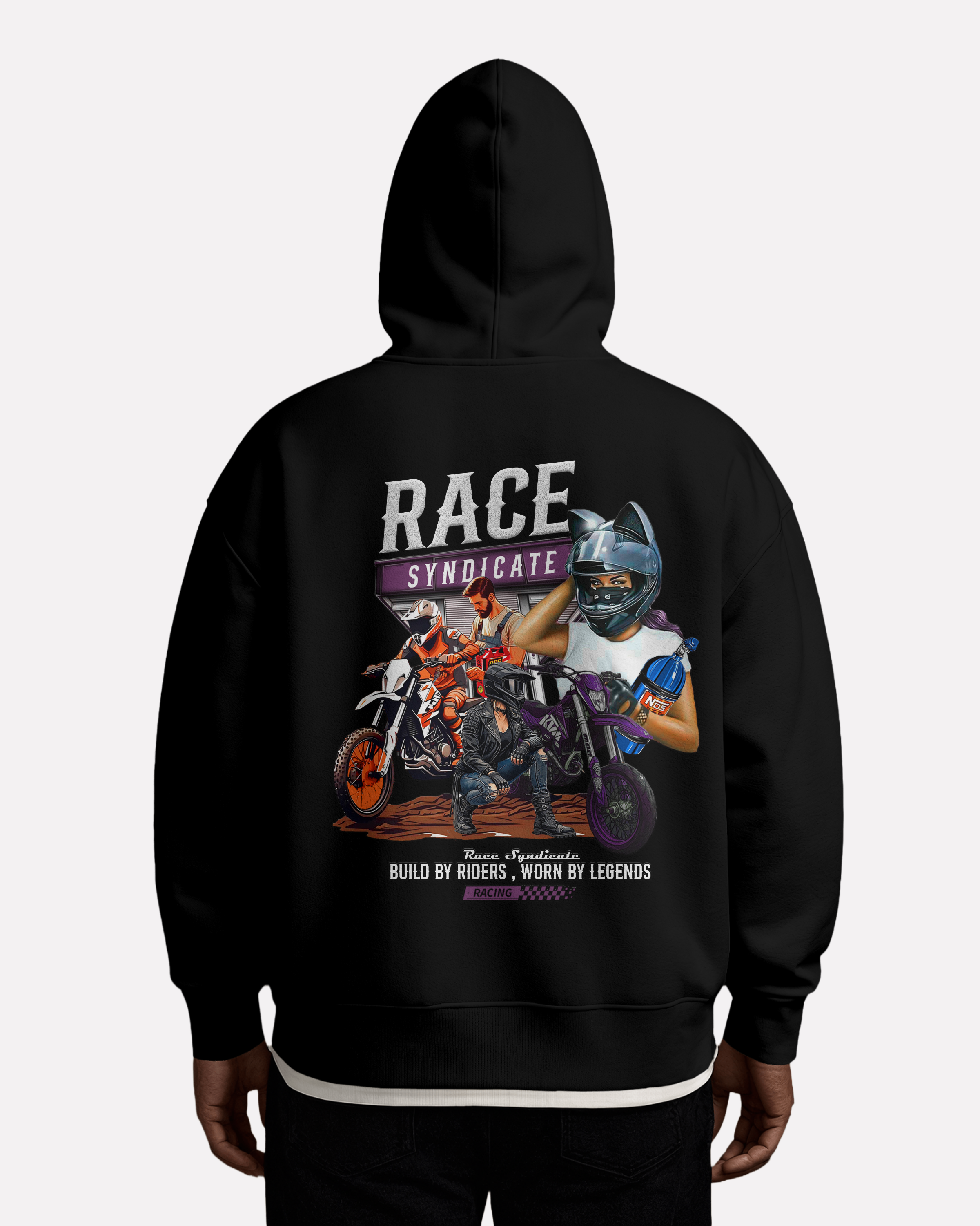 RACE SYNDICATE Oversized Hoodie