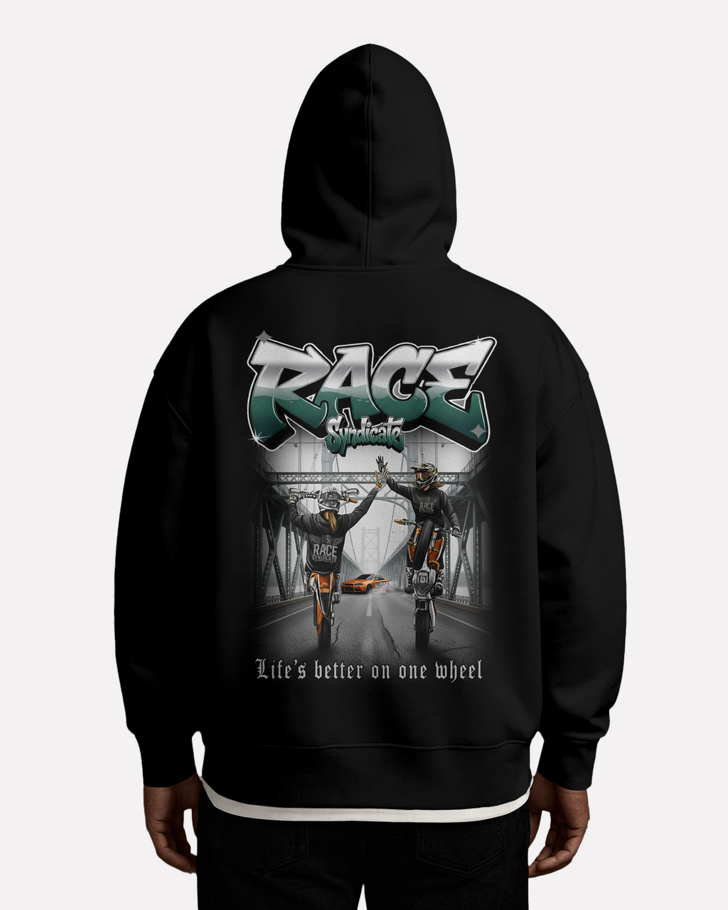 WHEELIE CREW Oversized Hoodie