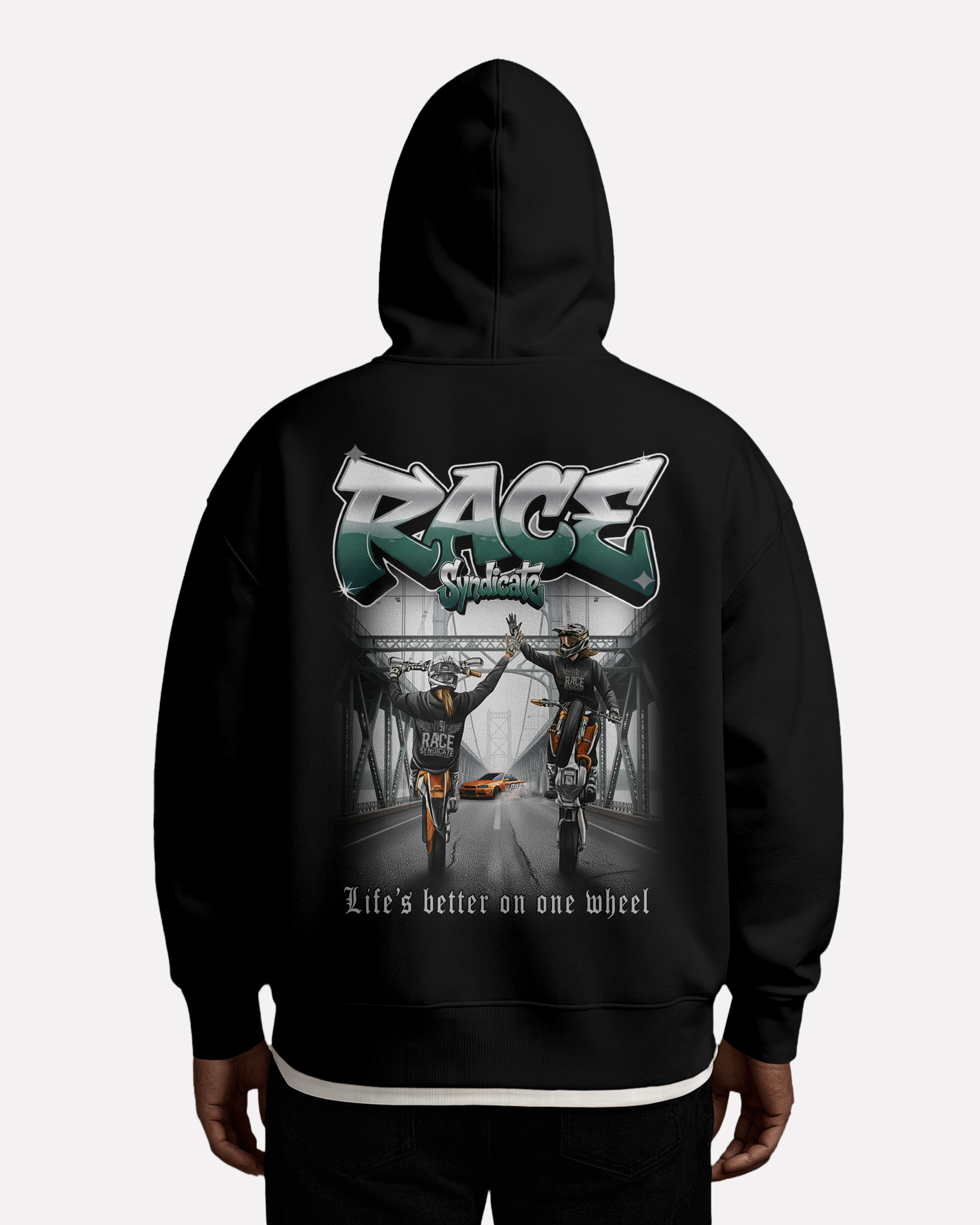 WHEELIE CREW Oversized Hoodie