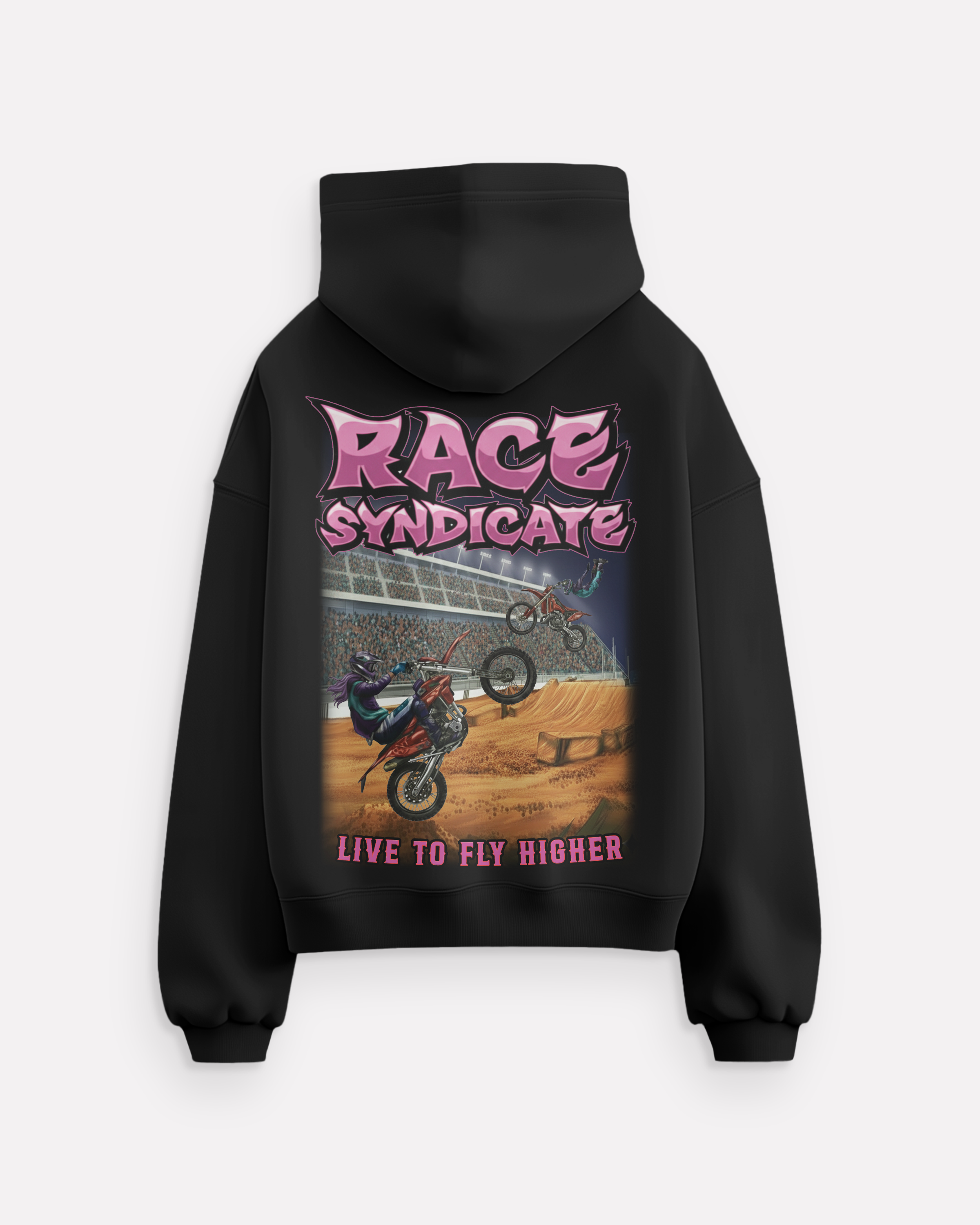 STUNTER Oversized Zipper Hoodie