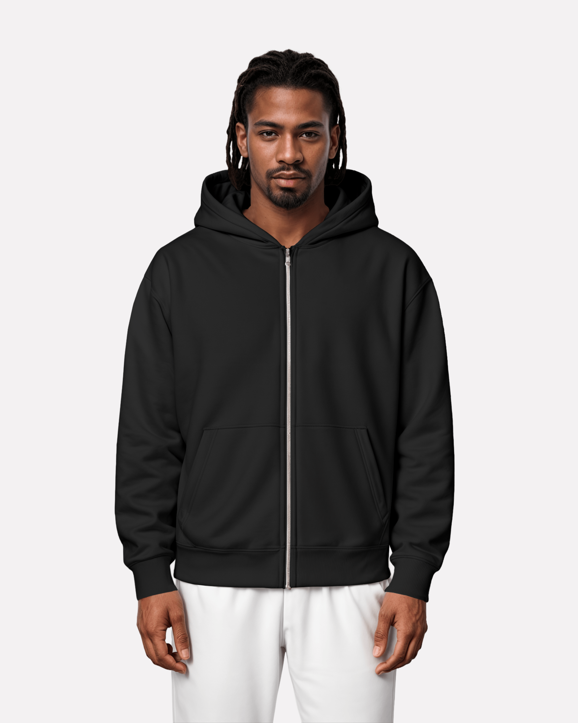 BASIC Oversized Zipper Hoodie